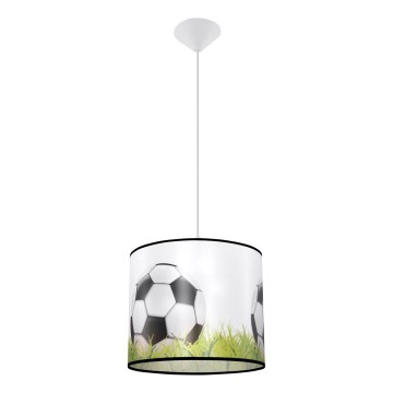 Дитяча підвісна люстра FOOTBALL 1xE27/15W/230V діаметр 30 см футбол