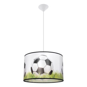 Дитяча підвісна люстра FOOTBALL 1xE27/15W/230V діаметр 40 см футбол