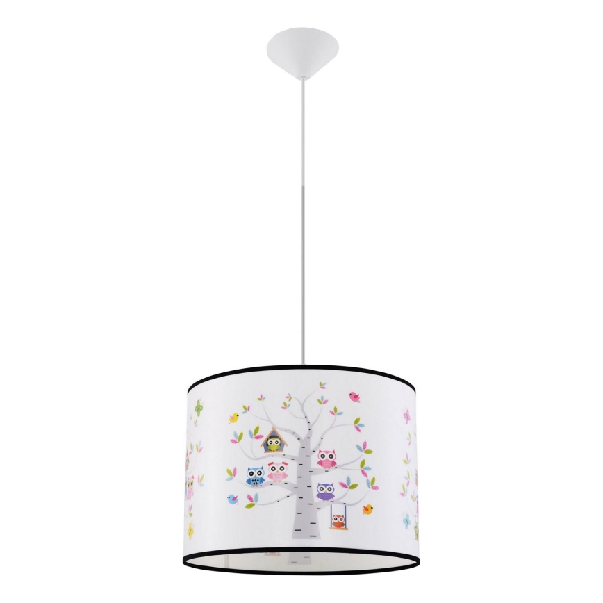 Дитяча підвісна люстра OWLS 1xE27/15W/230V діаметр 40 см сови