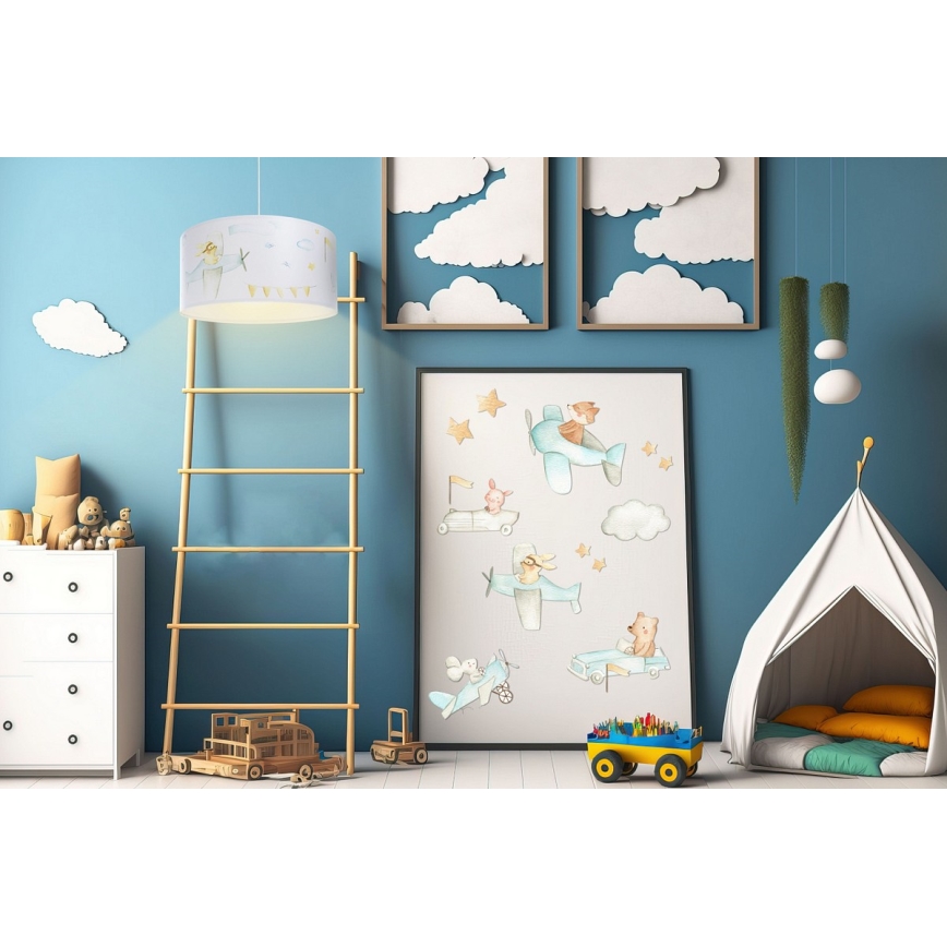 Дитяча підвісна люстра SWEET DREAMS 1xE27/60W/230V діаметр 30 см