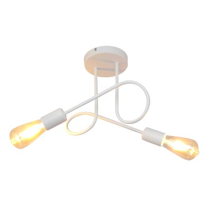 Дитяча пристельова люстра OXFORD 2xE27/15W/230V білий