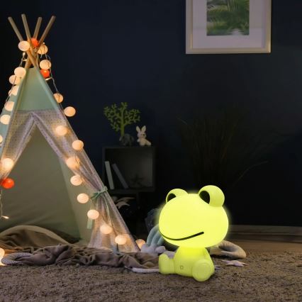 Дитяча сенсорна LED лампа з регулюванням яскравості FROG LED/2,5W/3,7V 1200 mAh