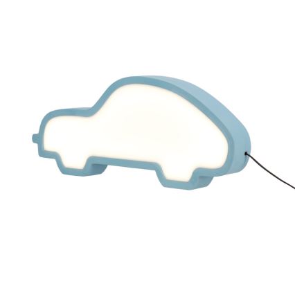 Дитяча світлодіодна настільна лампа CAR LED/11 Вт/230 В синя