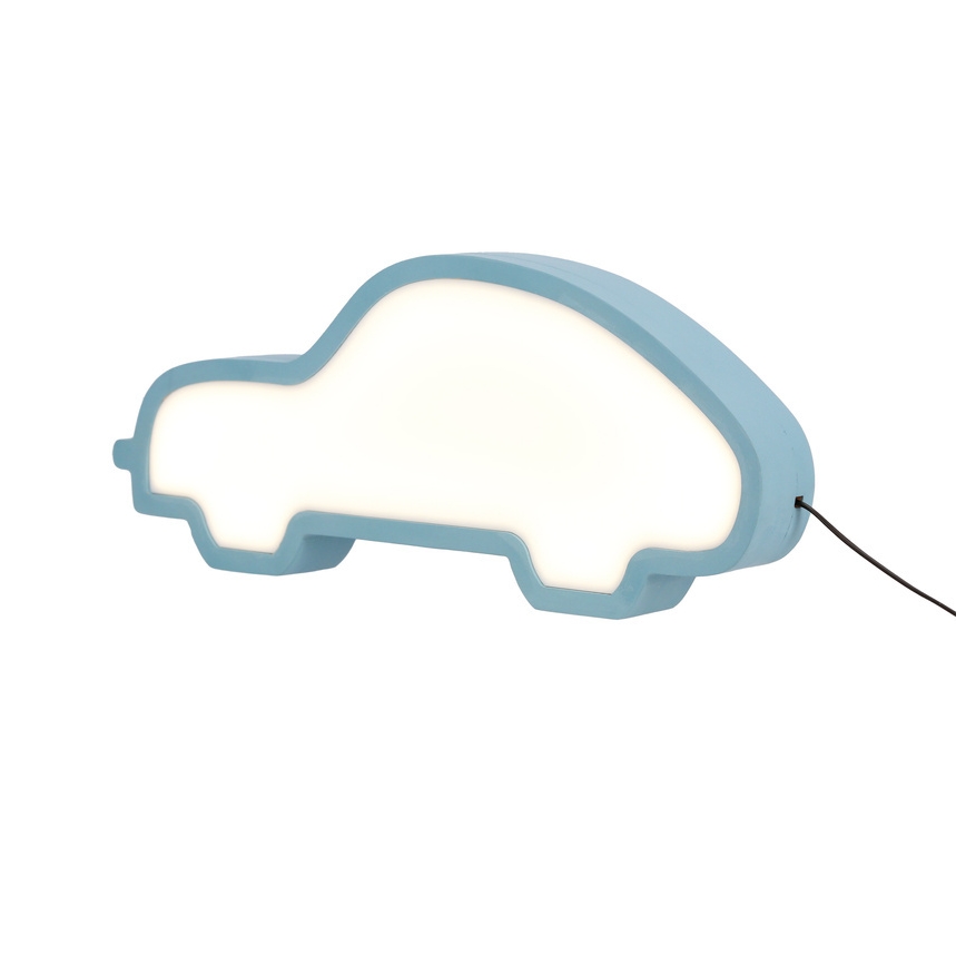 Дитяча світлодіодна настільна лампа CAR LED/11 Вт/230 В синя