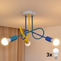 Дитяче стельове освітлення OXFORD 3xE27/60W/230V