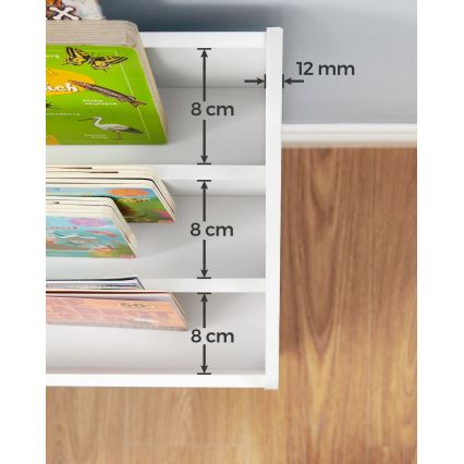 Дитяча книжкова шафа з шухлядою ANET біла