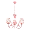 Дитяча люстра BALLENNA 3xE14/40W/230V, рожева