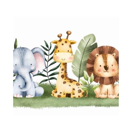 Дитяча люстра KIDS ROOM 1xE27/60W/230V, діам. 40 см, джунглі