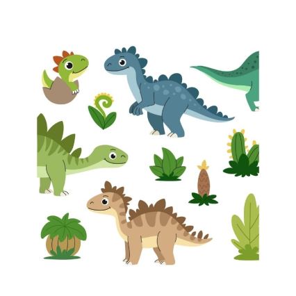 Дитяча люстра KIDS ROOM 1xE27/60W/230V діаметр 40 см динозавр