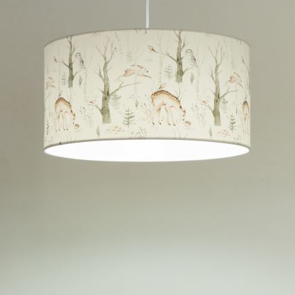 Дитяча люстра KIDS ROOM 1xE27/60W/230V, діаметр 40 см, з малюнком звіряток