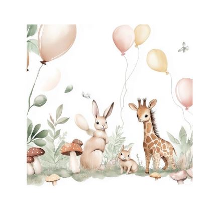 Дитяча люстра KIDS ROOM 1xE27/60W/230V, діаметр 40 см, з малюнком звіряток