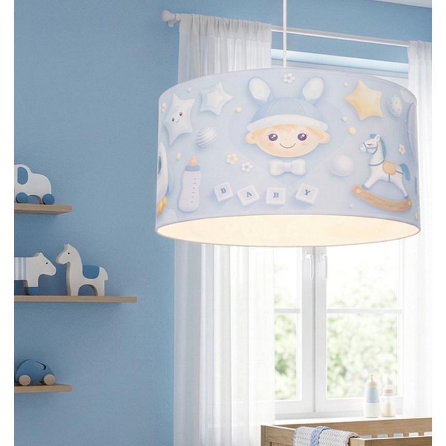 Дитяча люстра KIDS ROOM, 1xE27/60W/230V, діаметр 40 см, космонавт