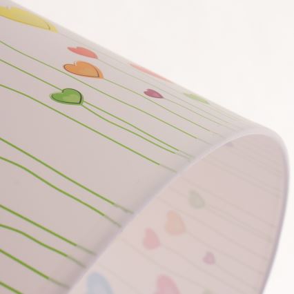 Дитяча люстра на тросі HEARTS 1xE27/60W/230V