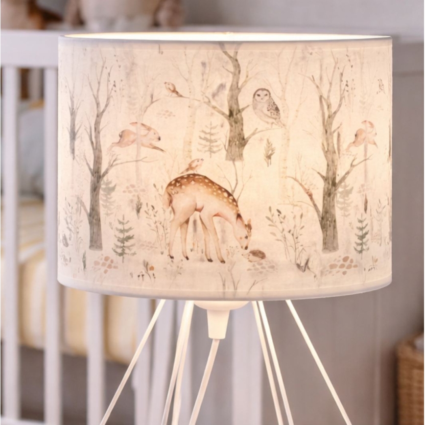 Дитяча настільна лампа KIDS ROOM, 1xE27/60W/230V, діаметр 18 см, з тваринками