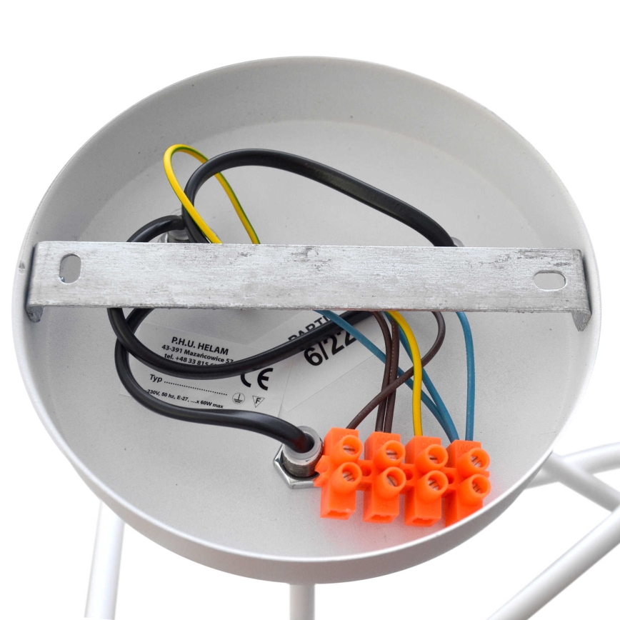 Дитяча накладна люстра OXFORD 3xE27/15W/230V біла