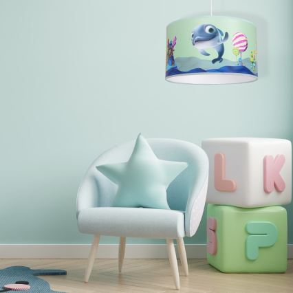 Дитяча підвісна люстра DOLPHIN 1xE27/60W/230V