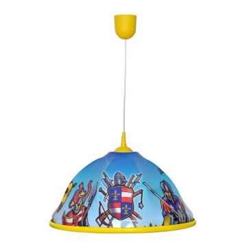 Дитяча підвісна люстра KNIGHT 1xE27/15W/230V