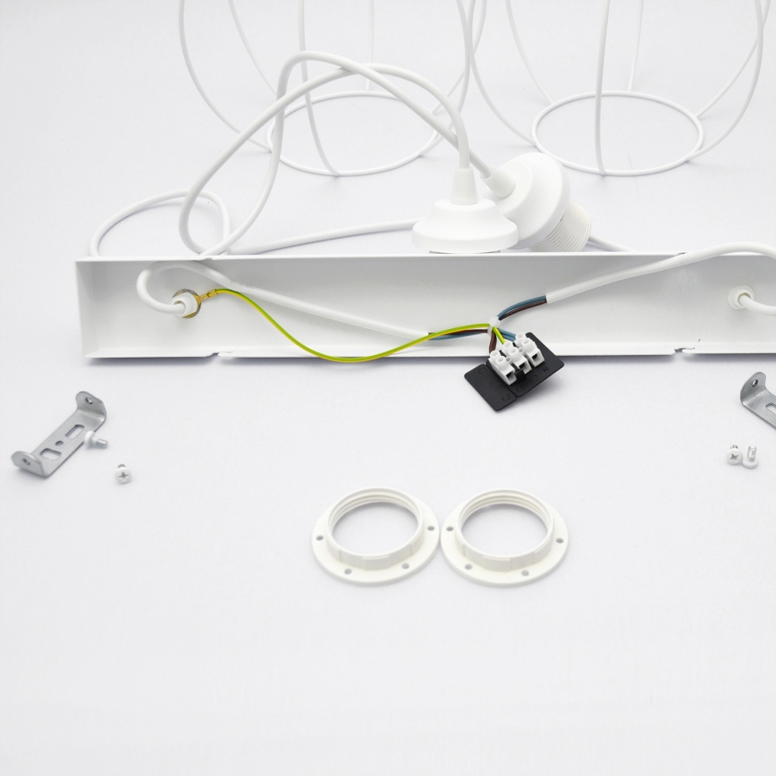 Дитяча підвісна люстра STARS 2xE27/15W/230V синій/білий