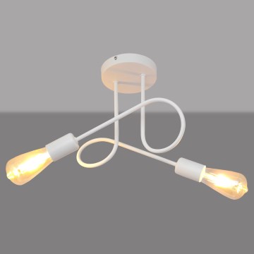 Дитяча пристельова люстра OXFORD 2xE27/15W/230V білий