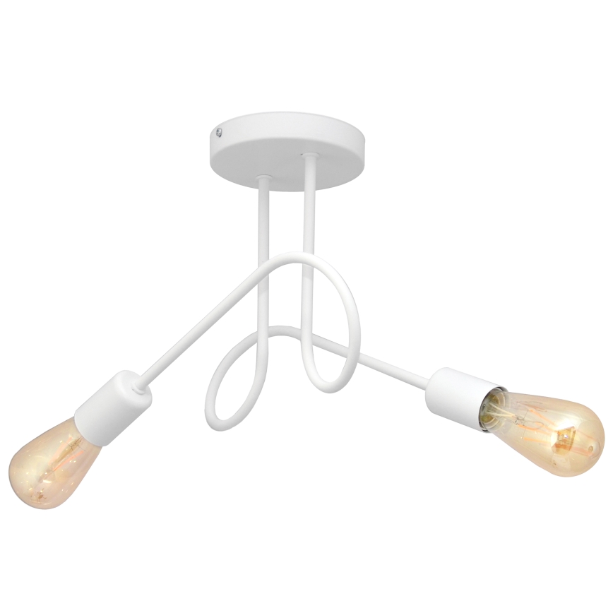 Дитяча пристельова люстра OXFORD 2xE27/15W/230V білий