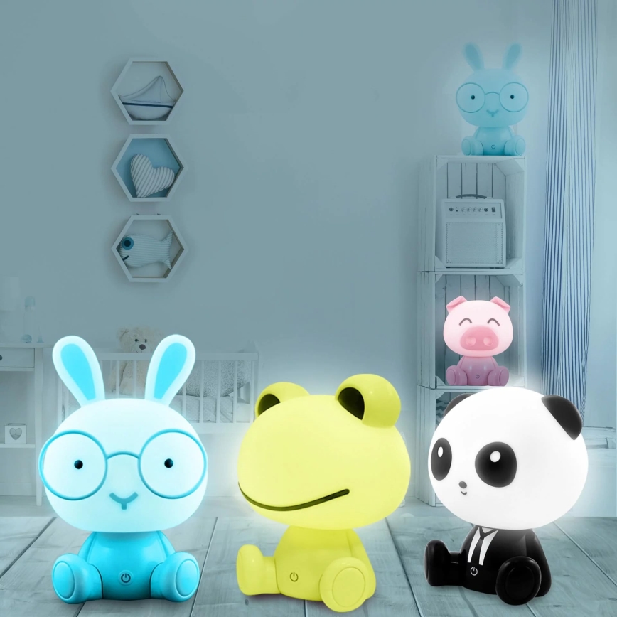 Дитяча сенсорна LED лампа з регулюванням яскравості FROG LED/2,5W/3,7V 1200 mAh