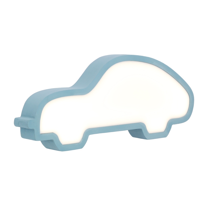 Дитяча світлодіодна настільна лампа CAR LED/11 Вт/230 В синя