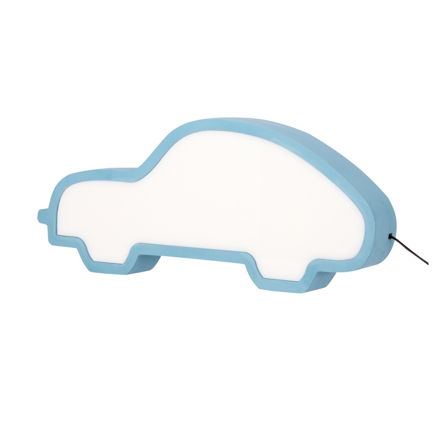 Дитяча світлодіодна настільна лампа CAR LED/11 Вт/230 В синя