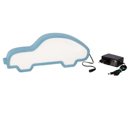 Дитяча світлодіодна настільна лампа CAR LED/11 Вт/230 В синя