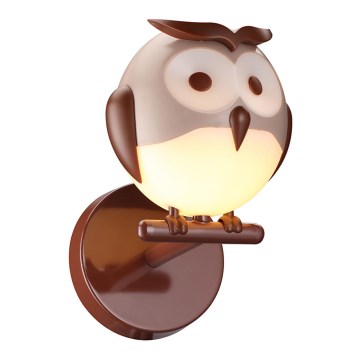Дитяче настінне освітлення 1xG9/6W/230V сова