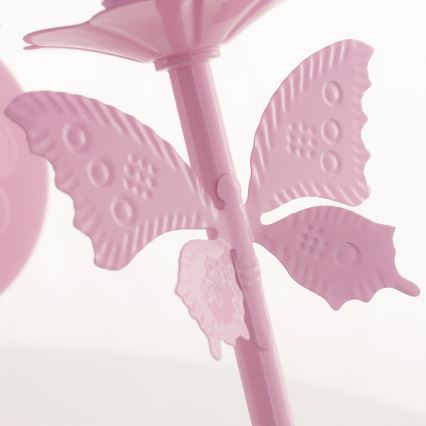 Дитяче настінне освітлення МАЛЕНЬКИЙ МЕТЕЛИК 1xE14/60W рожевий