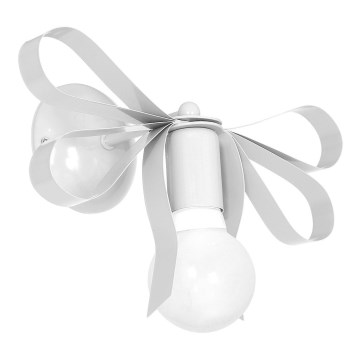 Дитяче настінне освітлення NELA 1xE27/60W/230V білий