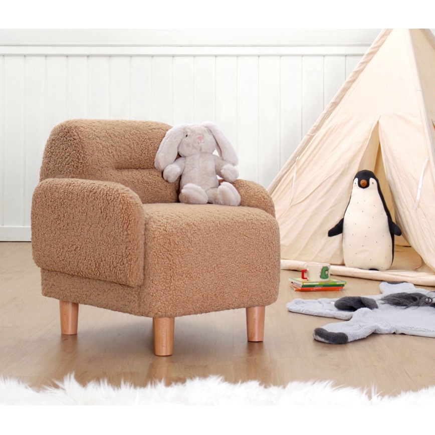 Дитяче крісло LORY — коричневе