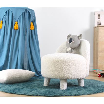 Дитяче крісло PIXI, діаметр 46 см, біле