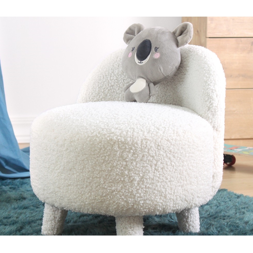 Дитяче крісло PIXI, діаметр 46 см, біле