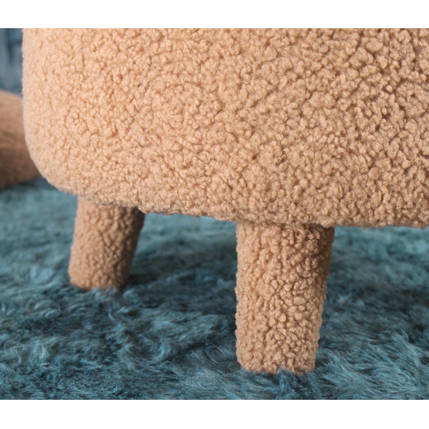 Дитяче крісло PIXI, діаметр 46 см, коричневе