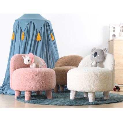 Дитяче крісло PIXI діаметром 46 см, рожеве