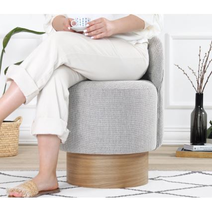 Дитяче крісло РІКІ 40×47 см сіре