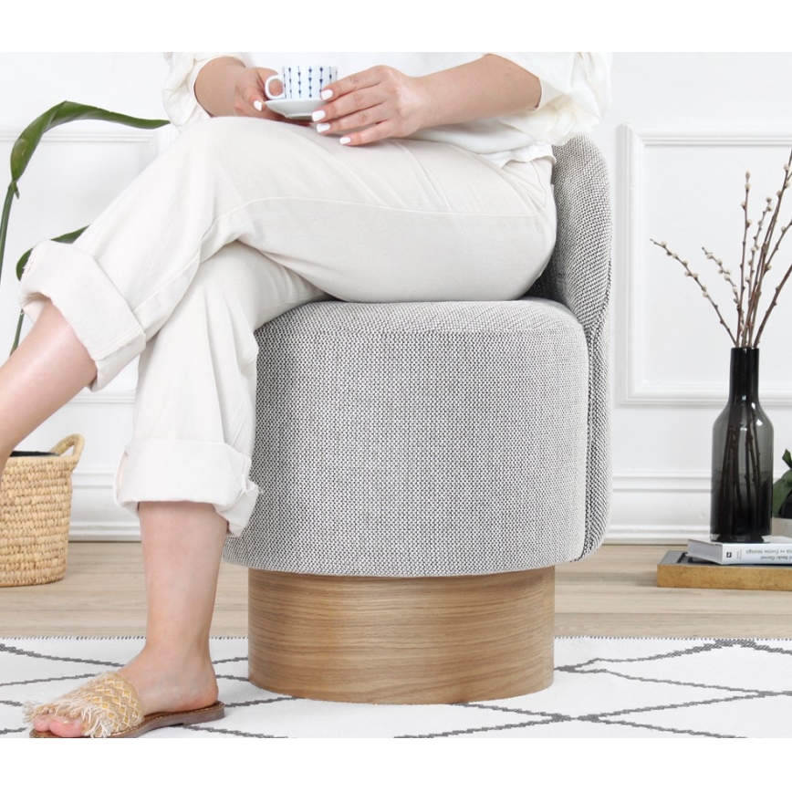 Дитяче крісло РІКІ 40×47 см сіре