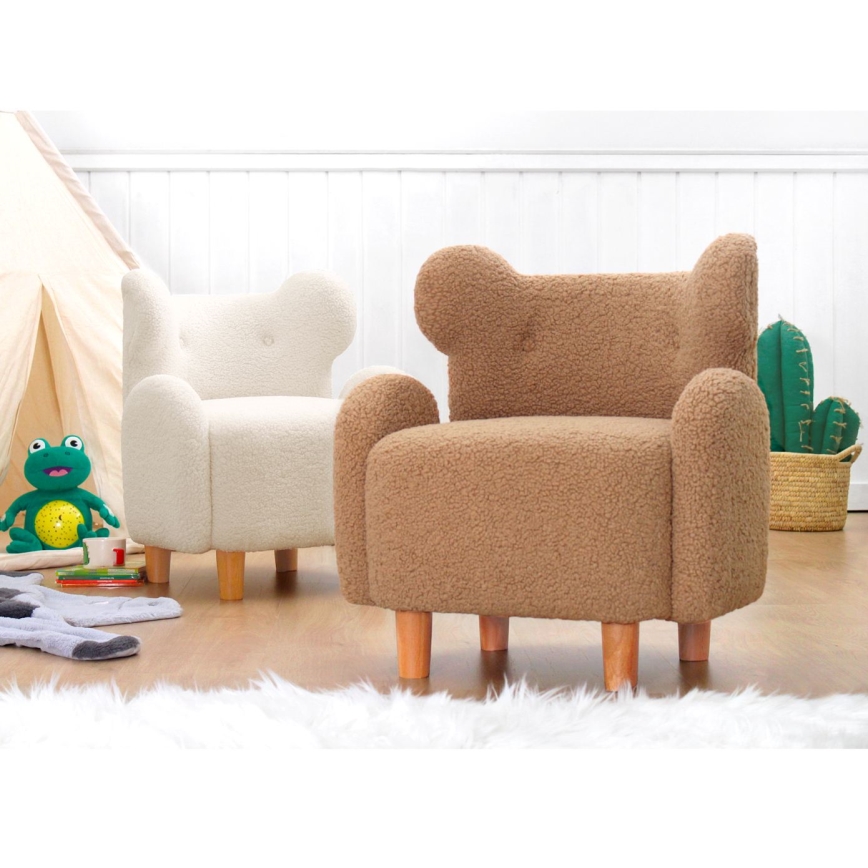 Дитяче крісло TOBI коричневе
