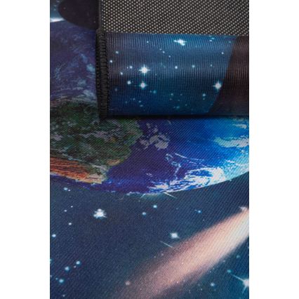 Дитячий антиковзний килим PRINT 3D 80x150 cm планети/багатобарвний
