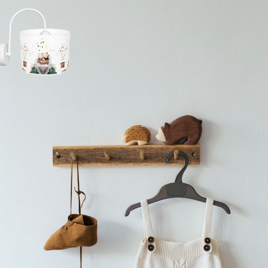 Дитячий настінний світильник BEARS 1xE27/60W/230V