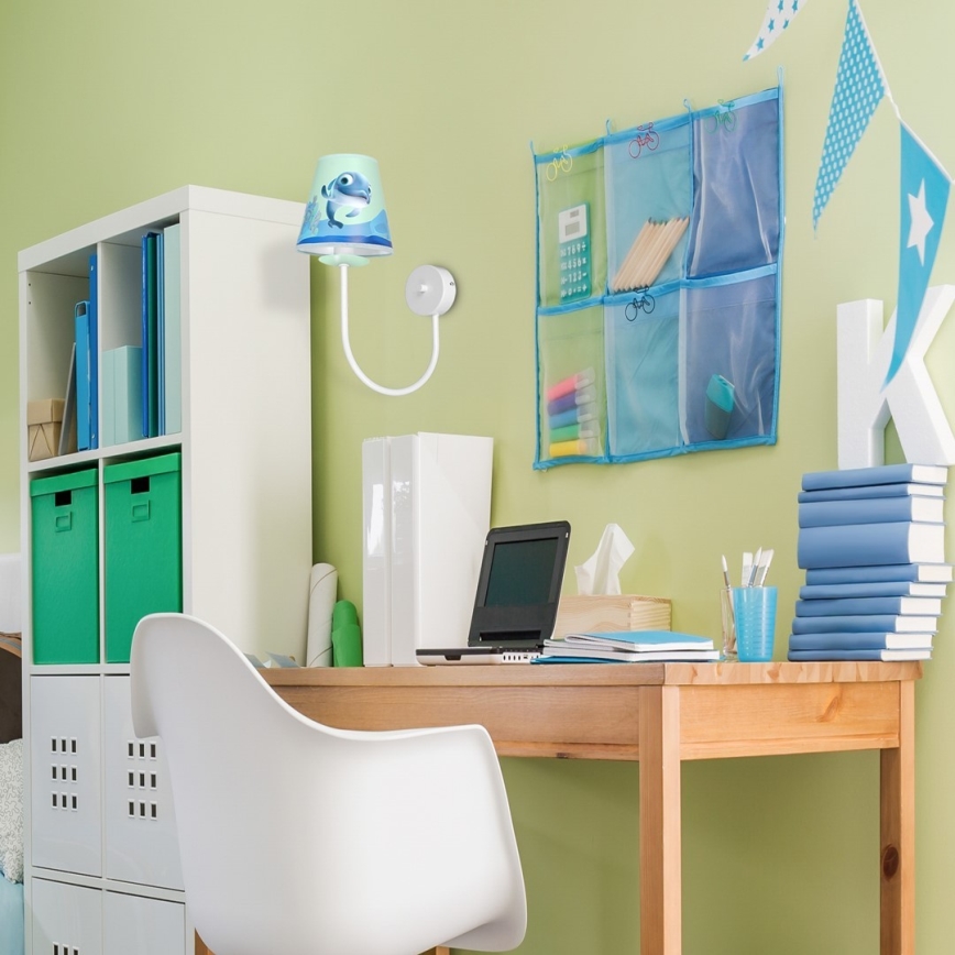 Дитячий настінний світильник DOLPHIN 1xE14/40W/230V