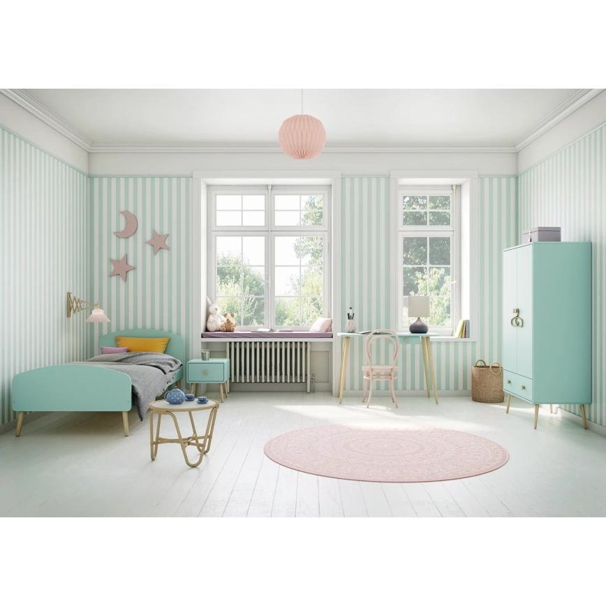 Дитячий нічний столик GAIA 44,3x41,4 см бірюзовий/дуб