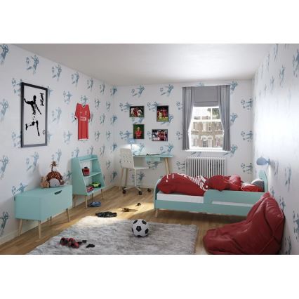 Дитячий нічний столик GAIA 44,3x41,4 см бірюзовий/дуб