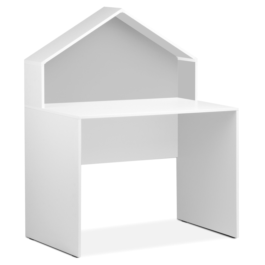 Дитячий письмовий стіл MIRUM 126x100 см білий/сірий