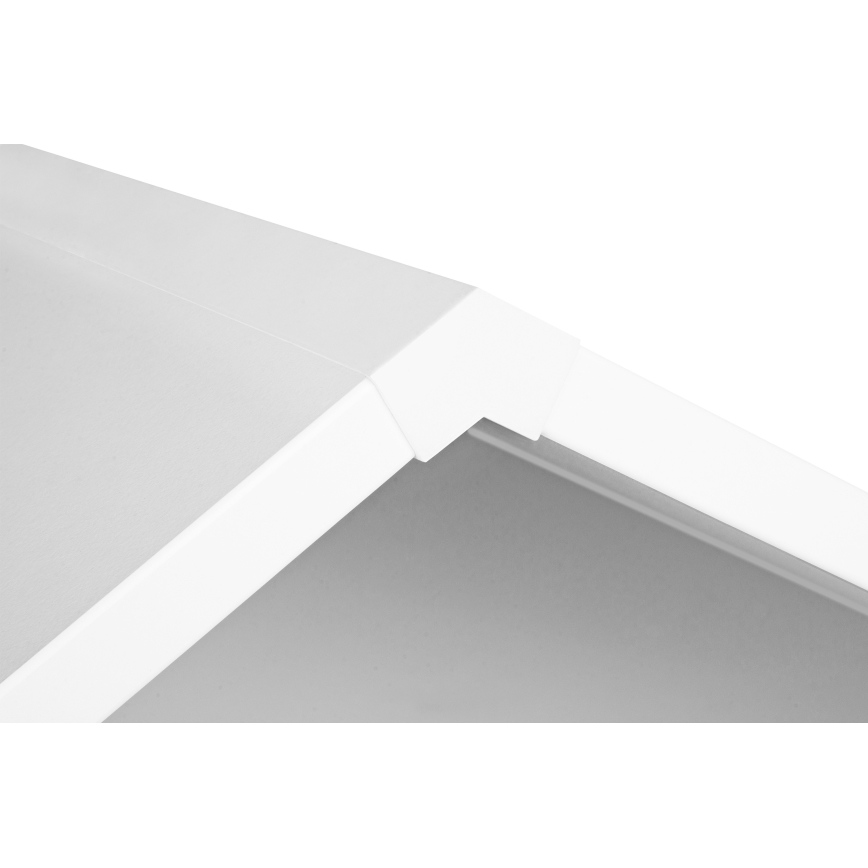 Дитячий письмовий стіл MIRUM 126x100 см білий/сірий