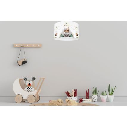 Дитячий стельовий світильник BEARS 1xE27/60W/230V