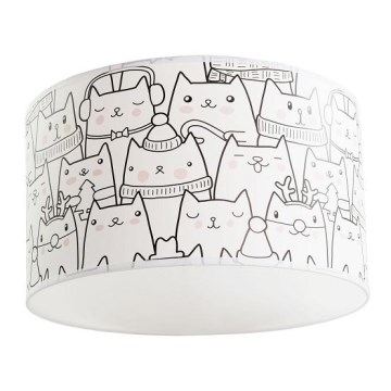 Дитячий стельовий світильник CATS 1xE27/60W/230V