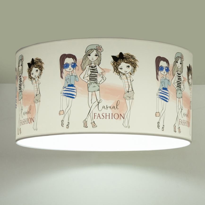 Дитячий стельовий світильник GIRLS VIBES 1xE27/60W/230V, діаметр 40 см, для дівчат
