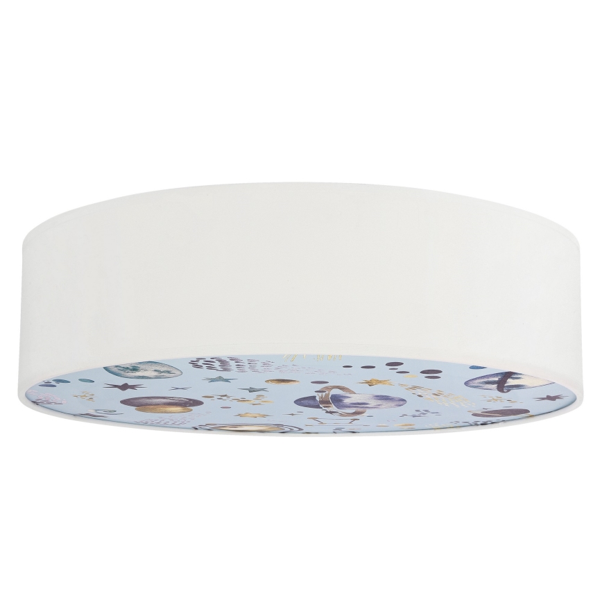 Дитячий стельовий світильник KIDDY 2xE27/40W/230V білий/синій